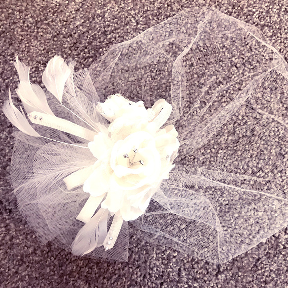Wedding Hat with Birdcage Veil main image 6